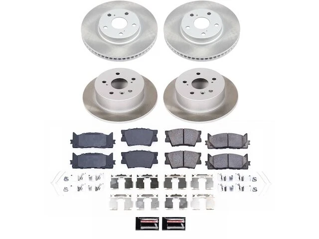 Kit de pastillas de freno y rotor delanteras y traseras para Lexus ES350 2008 KM735CS 2007-2012 Foto 1 de 1