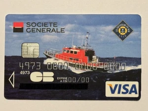 Tarjeta de Crédito Barco▪️Rescate Marítimo▪️Federación Francesa de Motocicletas▪️Francia▪️Muestra - Imagen 1 de 2