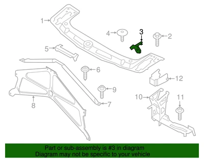 Genuine BMW Side Bracket 51-64-8-054-326 - Image 1 of 3