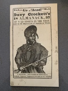 Davy Crockett's Almanack 1837 - First Printing/Reprint 1971 Huntington Library - Picture 1 of 4