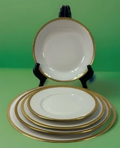 40 Pc Jean Pouyat Limoges Gold Encrusted Wanamaker’s Service/8 France Early 1900 - Picture 1 of 22