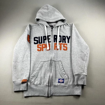 Superdry Sudadera con Capucha Deportiva Para Hombre XL Gris Cremallera Completa Peso Pesado Atletismo Foto 1 de 4