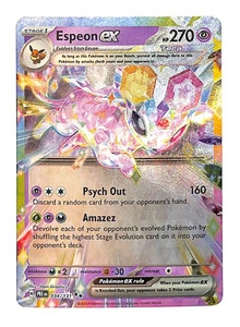 Pokémon TCG 2025 Prismatic Evolutions 34/131 Espeon Ex doble raro holo - Imagen 1 de 2