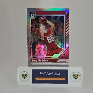 2024 Donruss Optic Football Trey McBride Silver Holo Prizm #5 Arizona Cardinals - Picture 1 of 2