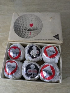 6 Vintage Penfold Ace Golfbälle - verpackt, unbenutzt und verpackt - Bild 1 von 9