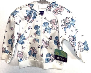 Girls Disney Stitch Zip Up Hoodie Featuring Stitch & Angel - Size 3T - Picture 1 of 5
