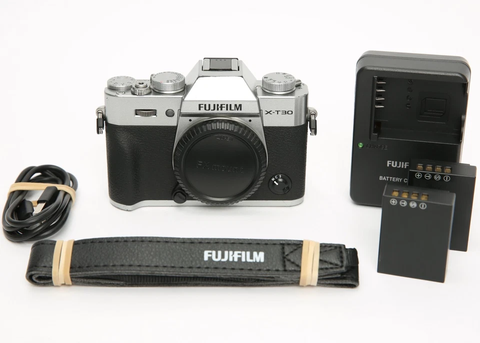 FUJIFILM X-T30 II Mirrorless Digital Camera (Body, Silver) 26.1MP, 7295 Shutter - Image 1 of 4
