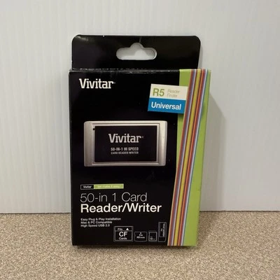 Vivitar 50 In 1 Card Reader / Writer - Universal Digital Camera Accessory New - Image 1 of 2