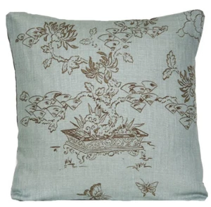 Bonsai Tree Cushions Cover Printed Manchu Nina Campbell Linen Fabric Square 40cm - Picture 1 of 1