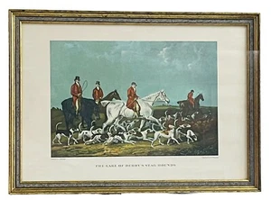 Antique Art Print Engraving of Hunting Scene by Richard Woodman circa 1823 - Picture 1 of 8