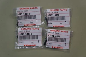 Lote de 4 tornillos Kawasaki OEM 92172-0080 - nuevos fabricantes de equipos originales - Imagen 1 de 4