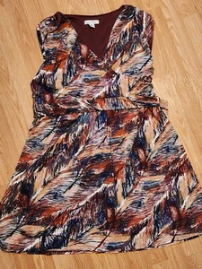 liz claiborne sleevless layered XL dress - Picture 1 of 4
