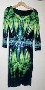 Roberto Cavalli Women Green Casual Dress 44 italian - Picture 1 of 3