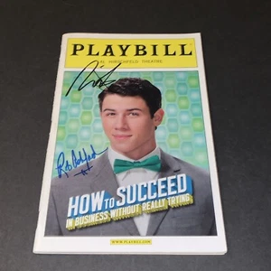 Nick Jonas & Rob Ashford Signed How To Succeed In Business Playbill - Picture 1 of 1
