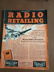 Radio Retailing September 1937 P.R. Mallory & Co. - Picture 1 of 6