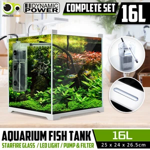 Aquarium Fish Tank Nano STARFIRE LED Light Complete Set Filter Pump 16L - Picture 1 of 11