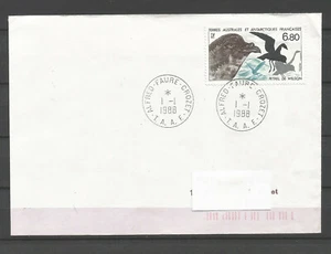 T.A.A.F. Pétrel de Wilson timbre sur lettre oblit.1988 Alfred-Faure-Crozet/L4051 - Picture 1 of 1