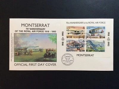 BroadviewStamps Montserrat #834 souvenir sheet FDC cover. XF. - Image 1 of 2
