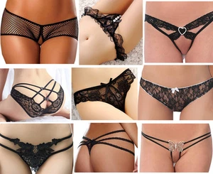 Womens Girls Sexy Lace Underwear Briefs Panties G-string Lingerie Thongs US FAST - Picture 1 of 23