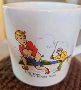 Tom, Tom, The Pipers Son Nursery Rhyme Cup Made In England On Bottom Vintage - Picture 1 of 4