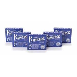 Kaweco Royal Blue Fountain Pen Ink Cartridges Standard International 30 Refills - Picture 1 of 3