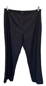 Worth NY Pants Womens Sz 14 Navy Side Zipper Wool Blend Trousers Lined - Picture 1 of 13