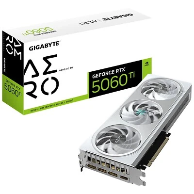 Gigabyte GeForce RTX 5060 Ti AERO GV-N506TAERO OC-8GD GDDR7 PCI-E 5.0 x16 28Gbps - Image 1 of 3