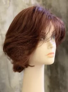 KOSHER WIGS HUMAN BLEND EXPORT 33 RED NATURAL SHORT LAYERS - Picture 1 of 4