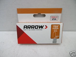 ARROW T25 T-25 1000 x 14mm ROUND CROWN WIRE AND CABLE STAPLES - Picture 1 of 1