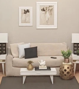 🧭 COFFEE TABLE midcentury WHITE living room DOLL FURNITURE 1/6 scale for BARBIE - Picture 1 of 6