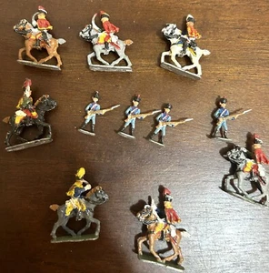 Vintage Metall England britisches Spielzeug Soldat Spielset antik 1. Weltkrieg 12 Stück - Bild 1 von 2
