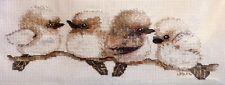 Kookaburras Cross Stitch Kit by Lesley Davies - DMC 23 X 9cm 16ct