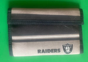 OAKLAND RAIDERS WALLET/POCKET BOOK TRI FOLD 7x 4 1/2 INCHES - Picture 1 of 2