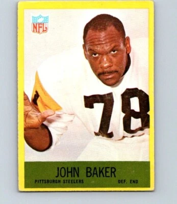 1967 PHILADELPHIA FOOTBALL #147 JOHN BAKER               MID GRADE KO - Image 1 of 2