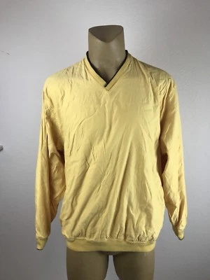 Ветровка Izod X-treme Function Golfwear большой желтый пуловер с сетчатой подкладкой  - Изображение 1 из 4