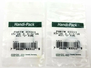 Lot of 2 Handi-Pack 83311 15/16" x 1-1/16" #021 O Rings - Picture 1 of 7