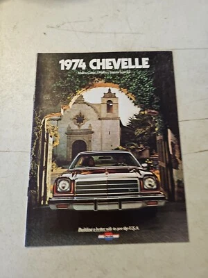 Chevrolet Chevelle Malibu 1974 clásico y Laguna 16 páginas folleto de ventas catálogo Foto 1 de 4