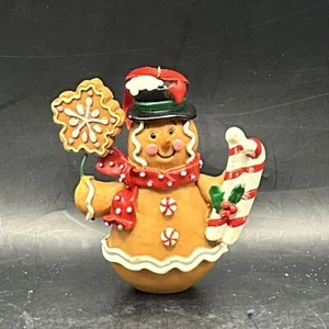Resin GINGERBREAD Snowman Christmas Ornament - Picture 1 of 5