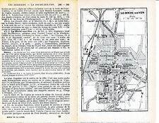 85 La Roche-sur-Yon 1934 pt. plan ville orig. + guide (2 p.) Equebouille Travot
