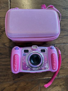 VTech Kidizoom Duo Camera Pink Digital Camera For Kids W/ Case Works NO SD Card - Picture 1 of 4