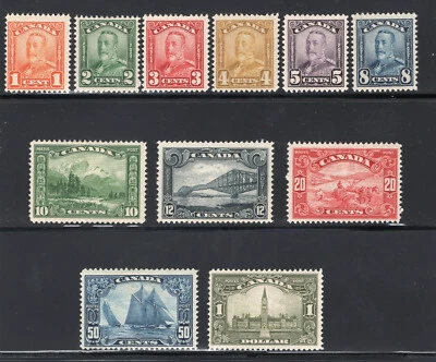 1928-29 Canada. UNI/SC#149-159. SG#275-285. Mint, Lightly Hinged, FVF.  - Image 1 of 2