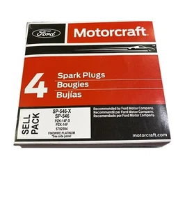 NEW Motorcraft Platinum Spark Plug Set of 4 SP-546 F250 F350 5.4L 6.8L 2005-2008 - Picture 1 of 2