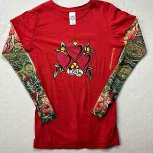 Red Y2k ed hardy tattoo sleeves Size Women’s  Small - Long Sleeve