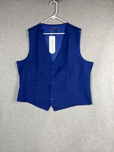 Nuovo Coofandy Uomo XXL Business Suit Gilet Abito Casual Gilet Blu Royal - Foto 1 di 9