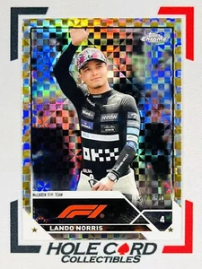 LANDO NORRIS 2023 Topps Chrome Formula 1 F1 #27 Gold Checker Flag /50 - Picture 1 of 4