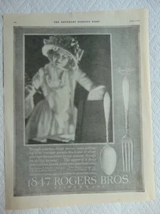 1918 ROGERS BROS. SILBERBESTECK 1847 Vintage Druckanzeige - Bild 1 von 1