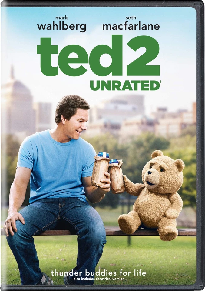 Ted 2, 2015 Unrated DVD, Wahlberg Macfarlane, Disc only, TESTED - Image 1 of 1