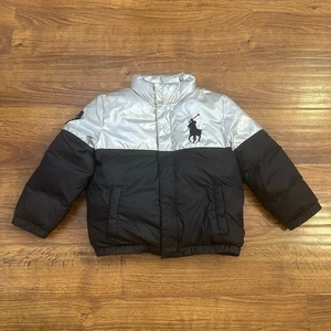 Polo Ralph Lauren Jungen Metallic Ski Bear Puffer Jacke 5T - Bild 1 von 8