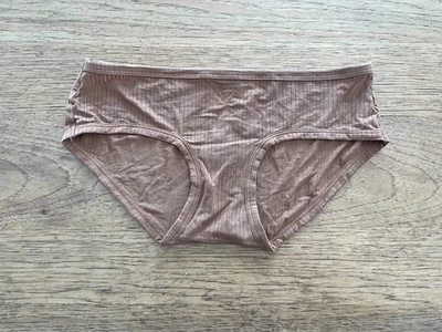 Aerie Smooth Brown LARGE Superchill Modal Rib Boybrief Underwear Panty NWT - Image 1 of 2