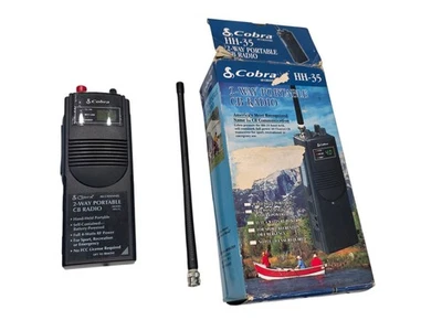 Cobra 2 Way Radio HH35 Handheld Portable Radio - Tested Working HH-35 CB - Image 1 of 4